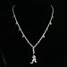 Alabama Crimson Tide Crystal Bead Logo Necklace NCAA College Athletics