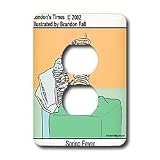 Londons Times Funny Society Cartoons - Spring Fever - Light Switch Covers - 2 plug outlet cover