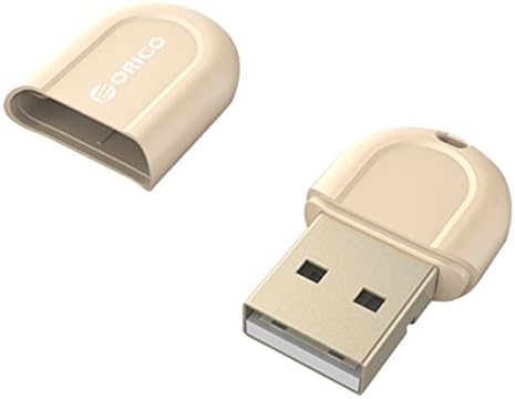 XYuan ORICO BTA-408 Bluetooth 4.0 USB Adapter Audio Receiver with Features of CSR8510 Chip/Low Energy/Freedrive/3Mbps Transfer Rate, Compatible for WINDOWS and MAC (Gold)
