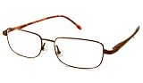 Able Vision Full Readers (Men) Reading Glasses - R2923 Coffee / R2923 COFFEE +2.25