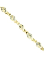 1.00ct TDW Yellow Gold Diamond Bracelet.