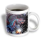 Cindy Thorrington Haggerty Mythical Magical - DRAGON Majick of the Opal 2 - Mugs