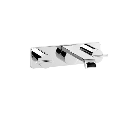 Jado 831 140 150 Glance Two Handle Wall Mount Faucet Platinum Nickel