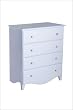 Emily Four Drawer Dresser in Baby Blue Finish By Da Vinci Baby Furniture