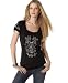 image and picture of Style&co. Embroidered Jersey Cap-Sleeve Peasant Top