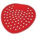 Impact Products Deluxe Deodorizing Urinal Screens - Cherry - Lasts upto 45 Day - Deodorizer, Tapered Drain Hole, Flexible - 72 / Carton - Red