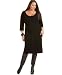 Apparel : Nine West Plus Size Cable Knit Sweater Dress