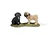 Schleich Pug Puppies Toy Figure