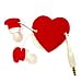 Headphone Cable Tidy - Heart Cord Wrapper