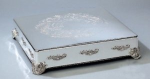 Square Wedding Pattern Silver Plated