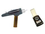 EE Exclusive Star Trek Classic Gold Phaser and Communicator