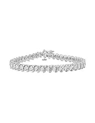 Diamond S Tennis Bracelet 18K White Gold - 1.00 CT Diamonds
