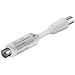 Wentronic Mantelstromfilter (Koaxial-Stecker auf Koaxial-Kupplung) 0,1 m wei�