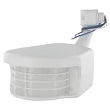 Leviton RS110-10W 500W Incandescent, 110 Degree, 2500 Square Feet Coverage, PIR Outdoor Occupancy Sensor, White