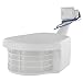 Leviton RS110-10W 500W Incandescent, 110 Degree, 2500 Square Feet Coverage, PIR Outdoor Occupancy Sensor, White