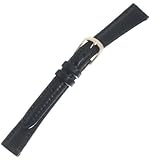 TOPMOA (トップモア) 時計バンド 牛 (イタリアンカーフ) 黒9mm 00525