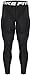 New 301 Mens Sports Skin Tight Compression Base Under Layers Long Pants Black