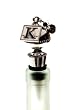Monogram Wine Stopper with Beads K Monogram Wine Stopper with Beads K