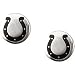 Stainless Steel Indianapolis Colts Logo Stud Earrings