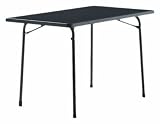 Sieger 220/G Garten-Klapptisch, 115 x 70 cm, Stahlrohrgestell eisengrau, Mecalit-Pro-Tischplatte Schieferdekor anthrazit, Tischh&ouml;he ca. 72 cm