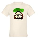 Chill Sloth Organic Cotton Tee Funny Organic Men's Fitted T-Shirt by CafePress