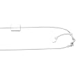 14K White Gold Adjustable Round Snake Chain - Up to 22 inches
