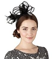 Feather & Mesh Large Bow Headband