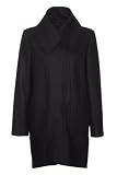 Anastasia - Manteau d'hiver en Laine et Cachmire femme Noir