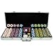 500 PaulsonR Tophat & Cane Clay Poker Chips w/Aluminum Case