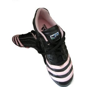 Adidas MLS Girls Youth Soccer Shoes, Black/Pink
