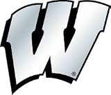 Wisconsin Badgers Silver Auto Emblem