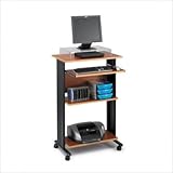 Safco Muv Stand-up Workstation, Cherry