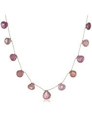 Margo Morrison New York Faceted Pink Sapphire Necklace, 17"