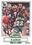 Rolando Blackman, Dallas Mavericks, 1990 Fleer Autographed Card
