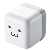 ELECOM iPod/iPhone4/4S/3GS/3G 対応 AC充電器 cube型 USB FACE AVA-ACU01F1