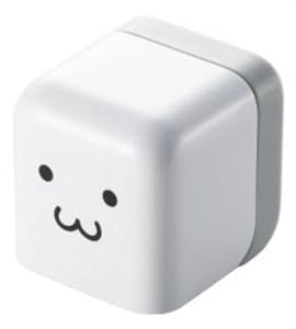 ELECOM iPod/iPhone5/4S/4/3GS/3G 対応 AC充電器 cube型 USB FACE AVA-ACU01F1