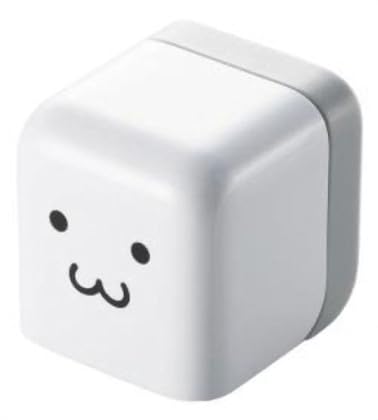 ELECOM iPod/iPhone4/4S/3GS/3G 対応 AC充電器 cube型 USB FACE AVA-ACU01F1