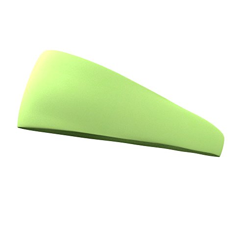 Bondi Band Solid Moisture Wicking 4" Headband, Neon Green, One Size