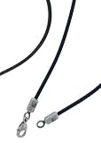 24 Rubber Necklace for Pendant 2mm width Lobster Clasp