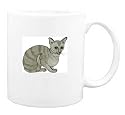 Mug with kitten, abyssinian, cat, feline