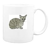 Mug with kitten, abyssinian, cat, feline