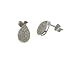 9ct White Gold Diamond Pear Earrings