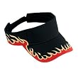 Otto Caps - Flame Pattern Cotton Twill Sun Visors