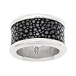 Hematite Colored Stingray Leather Ring