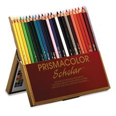 Prismacolor 92805 Prismacolor Scholar Colored Woodcase Pencils, 24 Assorted Colors/Set