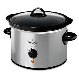 6-Quart Slow Cooker ( space ) Stainless-Steel by Compete with
