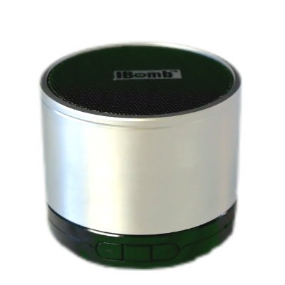 iBomb EX350 Wireless Bluetooth Stainless Steel Mini Speaker - Silver 