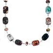 925 Silver & Multi-Colored Jasper Necklace- 24 IN