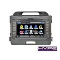 HYPE HSB8974GPS AUTORADIO 2 DIN GPS 18CM DVD DIVX USB SD POUR KIA SPORTAGE