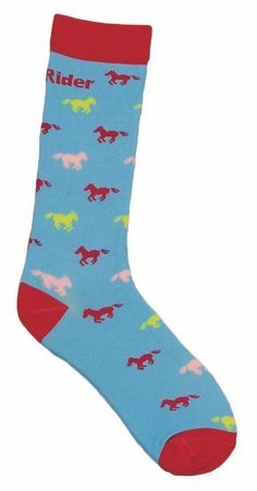 TuffRider Childs Neon Pony Socks Blue